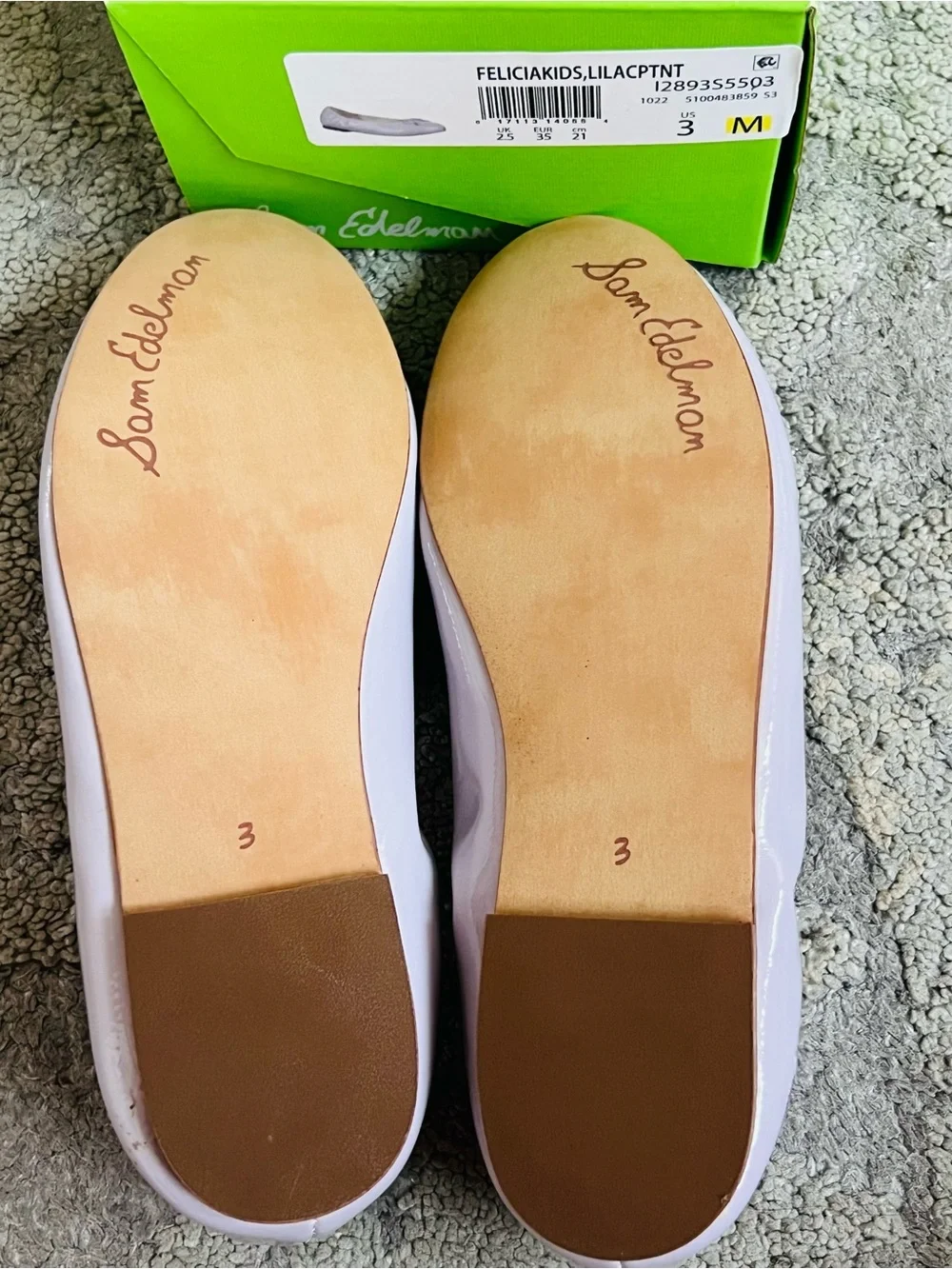 NIB❤️Sam Edelman Girls Ballet Flat shoes sz3